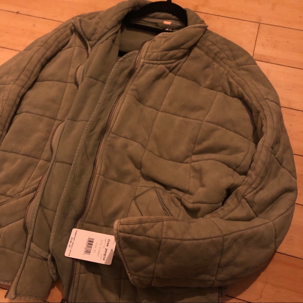 Free People Quilted Dolman Jacket